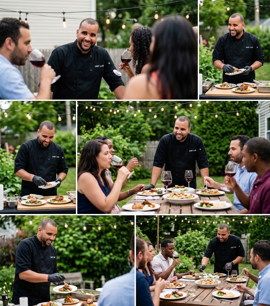 Backyard dinner party